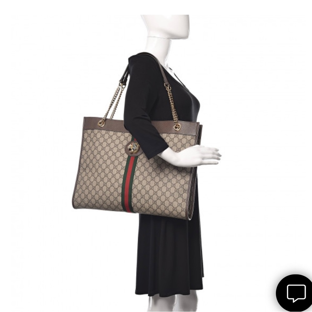 Gucci Monogram Large Rajah Chain Tote with attached wallet/clutch - Picture 2 of 9